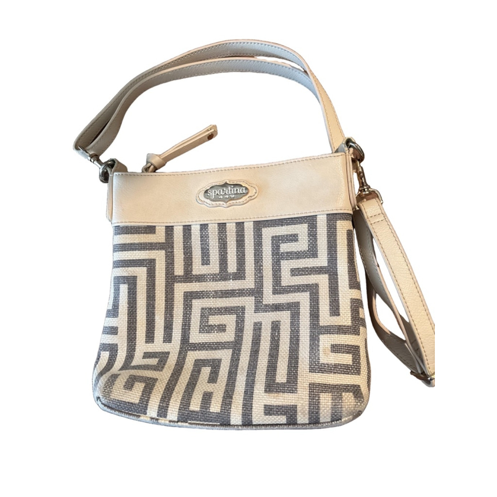 Women's Spartina 449 Crossbody Bag Small Beige Gray